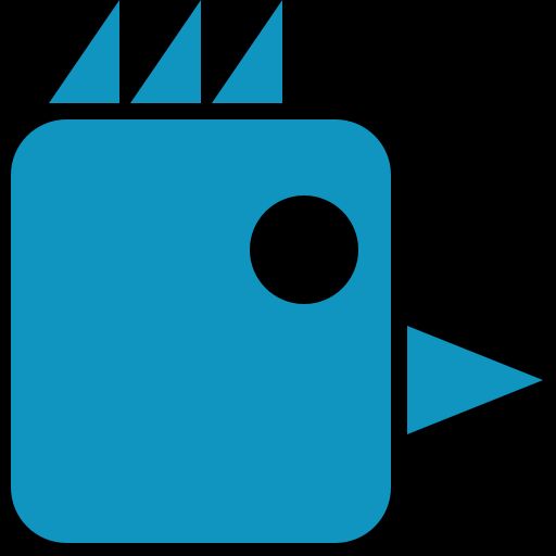 Pullets Forever's chicken head logo in blue